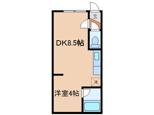 パークサイドＯの物件間取画像